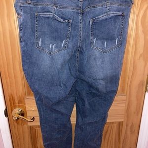 revery distressed skinny ankle jeans